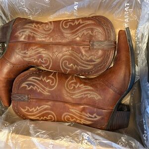Ariat Tan Leather Cowboy Boots